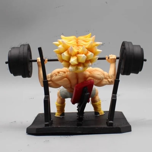 Fitness Muskel Trunks Hansker Sønn Gohan hantel GK Action Figur Modell Leketøy