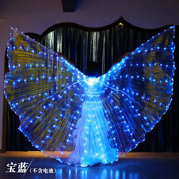Regnbue Farve Ak Vinkel Led Vinger Voksen Led Kostume Cirkus Led Lys