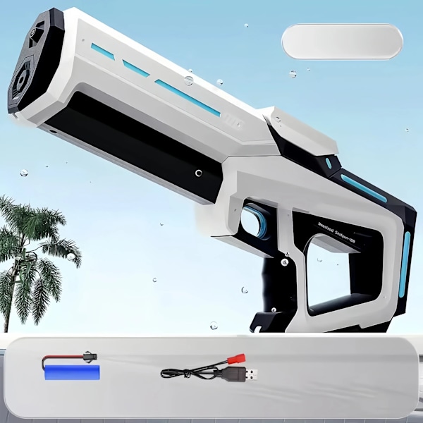 El Vatten Vapen För Vuxna Kraftfull Squirt Automatisk Vatten Sug Vatten Bläster Sommar Utomhus Strand Leksak