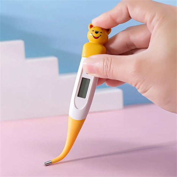 1 slump Barn Armhåla Termometer Bekväm Förvaring Mjuk Huvud Sjuk Feber Mätning Termometer