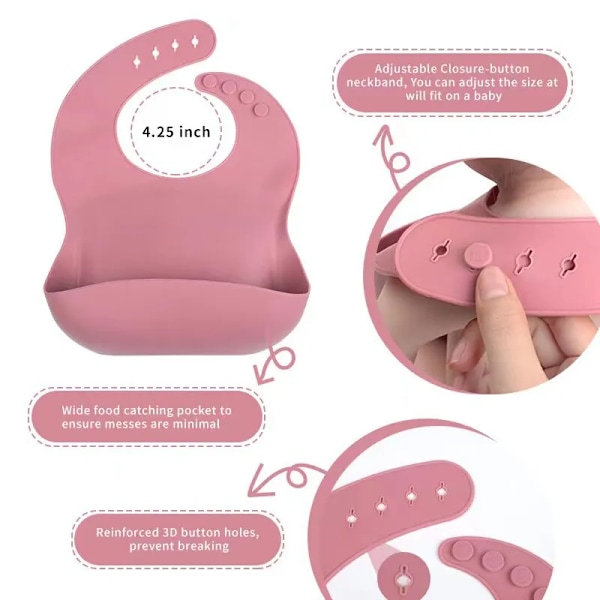 6 bitar Baby Måltidsset Silikon Set Barn Måltid Träningsset Bestick