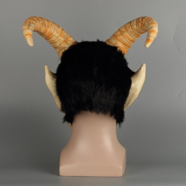 Pelottava naamio demoni paholainen Lucifer sarvi lateksi naamiot Halloween elokuva cosplay