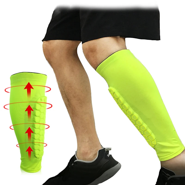 Crashproof Børn Fodbold Shin Guard 1 Pair Set Football Calf Protector