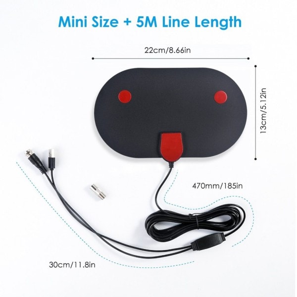 Antenne Multidirektionel Kompetence Mini Hd Digital TV Antenne