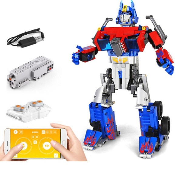 RC Klosser Robot Montering Modell Elektrisk Bygningsblokker Teknisk APP Programmering Fjernkontroll Kontroll Barn Leketøy