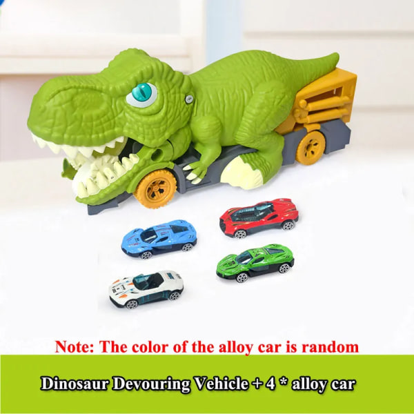 Dinosauruksen lelu leikki ajoneuvo peli pojalle auto kuljetusauto kuorma-auto lapsille Montessori lahja lapsille kilparata
