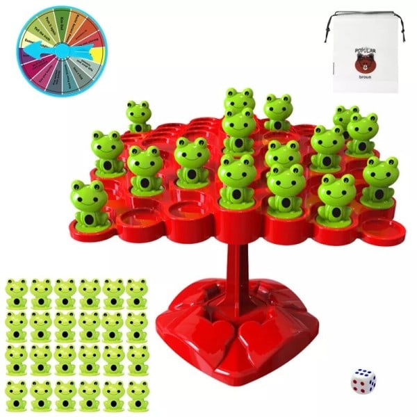 Montessori Math Toy Balancing Bräde Pussel För Barn Groda Balans Träd Utbildnings Förälder-barn Interaktion Bordskiva Spel leksaker