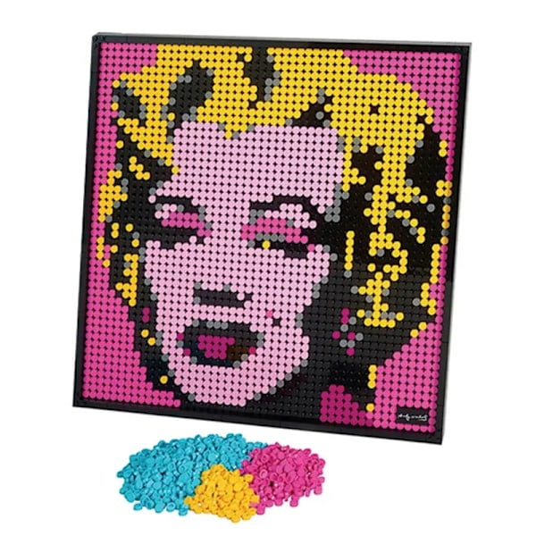 Klassisk Pixel Kunst Maleri Bygning Klosser Set Mosaikk Gjør-det-selv Klosser Set Film Leker