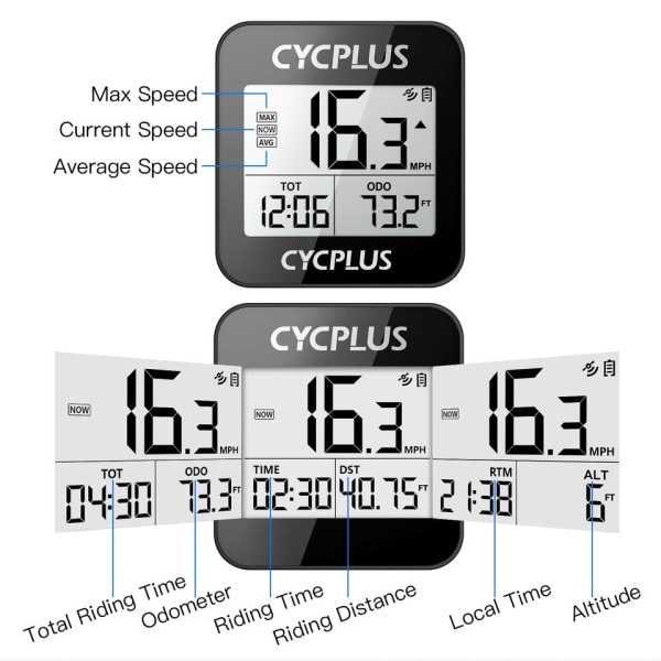 Trådløs Stopur GPS Cykel Computer Tilbehør