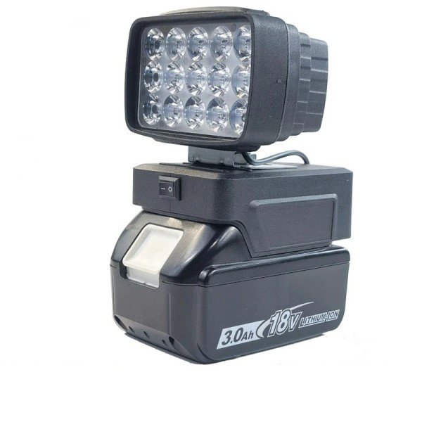 Arbejde LED Lys Med USB Oplader Med Switch til Makita 18V Li-ion Batteri Trådløs Nødsituation Flood Lampe