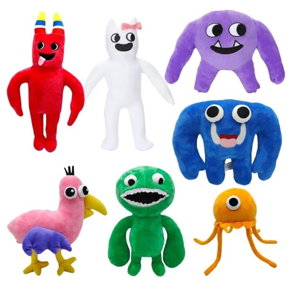 Rainbow Friends Pehmo lelu sarjakuva peli hahmo nukke Kawaii sininen hirviö pehmeä täytetyt eläin lelut