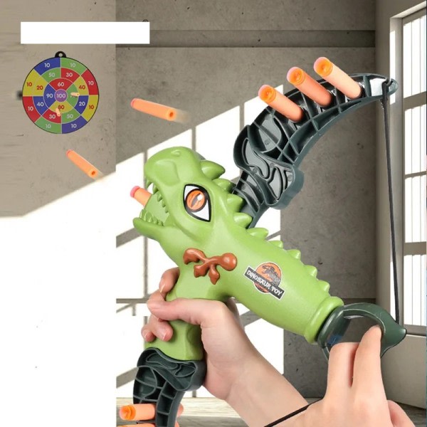 Dinosaur legetøj bue og pil bueskydning legetøj sæt med 10 sugekop pile