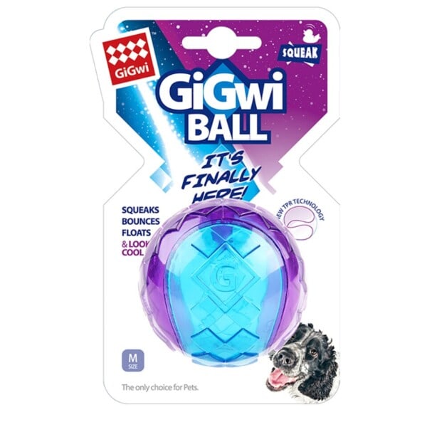 Pet Leker G-Ball Serien S/M/L Transparent Squeaky Interactive Ball Hund Leker