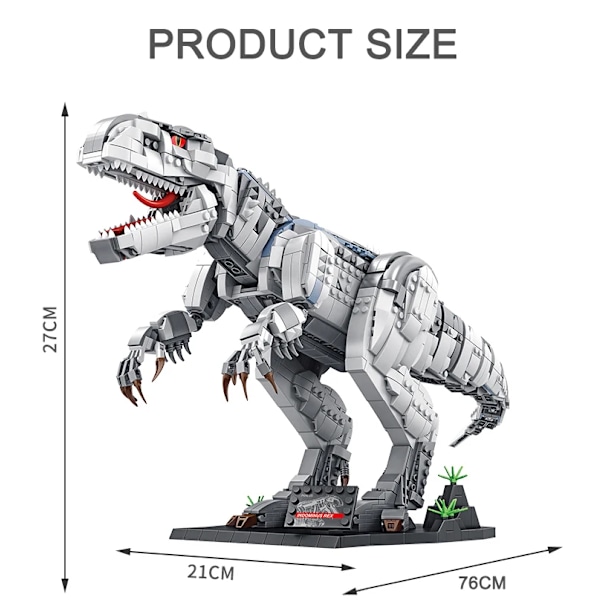 Jurassic Park Dinosaur World Byggnadsblock Tyrannosaurus Rex Bricks Set