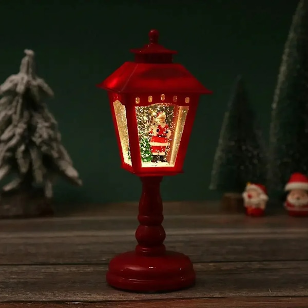 Jul tomte lykta vind ljus god jul dekoration till hem jul jul prydnad