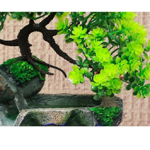 Kreativ Hjem Dekoration Skrivebord Vandfald Fontæne Zen Meditation Simulering Harpiks Rockery Vandfald Statue