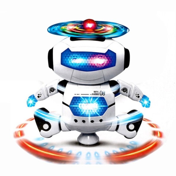 360 Roterende Smart Space Dance Robot Elektronisk Walking Leker