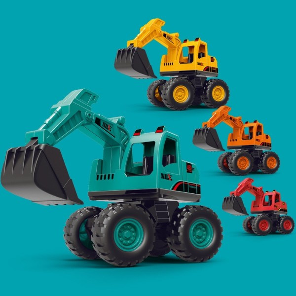 Barn's Store Lastbiler Plast Engineering Bil Dumper Lastbil Kran Gravemaskin Modell Tregghets Kjøretøy Bil Leker