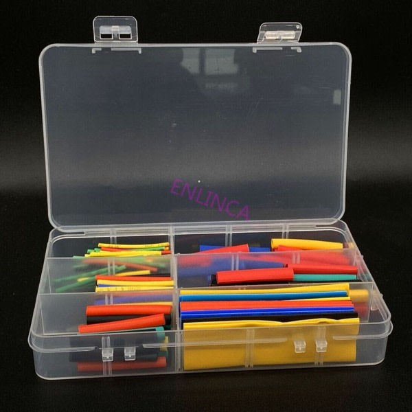 750 stykker Varme Shrink Wrapping Kit Elektrisk Tilkobling Wire Kabel Isolasjon Sleeving