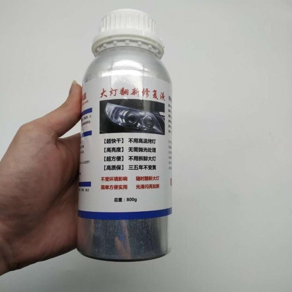 Forlygte poleringssæt polering bil forlygter 800ML flydende polymer faros bil forlygte restaurering polering bil