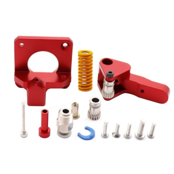Aluminium Uppgradering Dubbel Gear Mk8 Extruder för Extruder Ender 3 CR10 CR-10S PRO RepRap 1.75mm 3D Parts