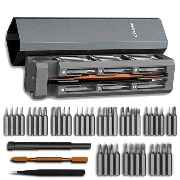 46 i 1 Skruvmejsel set magnetisk skruvmejsel bitar torx hex skruv drivrutin set precision telefon PC reparation verktyg