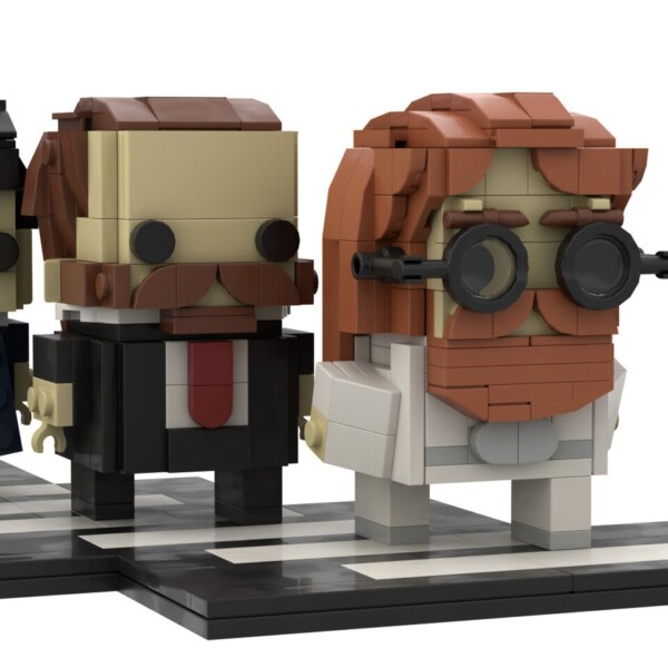 Engelsk Rock Band Team Brickheadz International Stars Populær Musik Sanger Figur Karakter Brick Model
