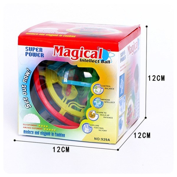 3D Magisk Perplexus Maze Ball Intellekt Ball Rulling Puslespill Kuber Spill