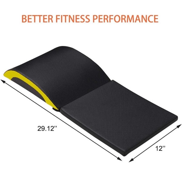 Vikbar Supin Bräde AB Träningsmatta med Svanskot Protector Sit Up Pad Buk Core Trainer Matta