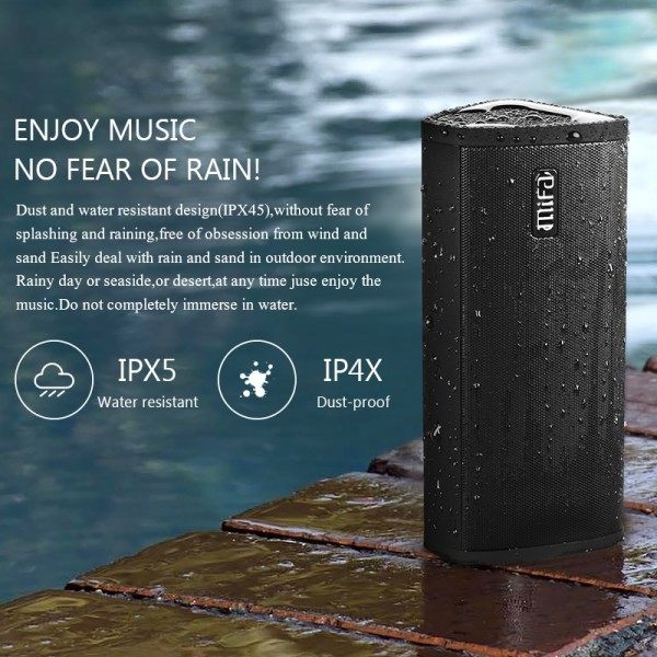 Bærbar trådløs høyttaler lyd system 10W stereo musikk surround vanntett utendørs høyttaler