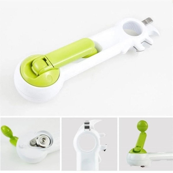 8 in 1 Multi Function Twist Bottle Opener Allt in One Burk 8 shaped Gripper Kan öppnare