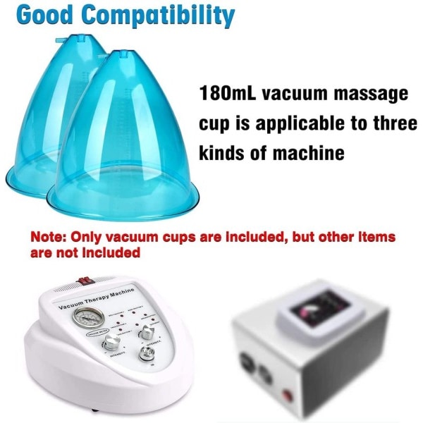 King Size Vacuum Sug Blå XXL Koppar För rumpa lyft behandling rumpa bröst förstoring vakuum sug maskin