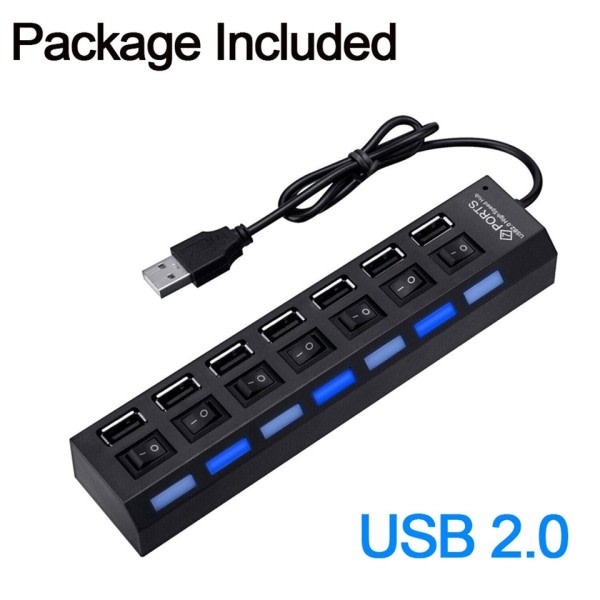 USB Hub USB Adapter Multi Porte Brug Strøm Adapter Extensor
