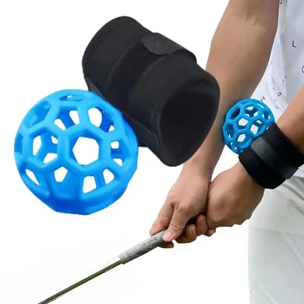 Bærbar Golf Swing Træner Ball Golf Swing Posture Corrector Træning Hjelpemiddel bolde Justerbar Håndled Sleeve Golf Træning bold