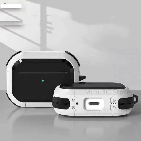 AirPods Pro 2 fodral tillbehör för män hela kroppen skydd halkskydd pansar fodral