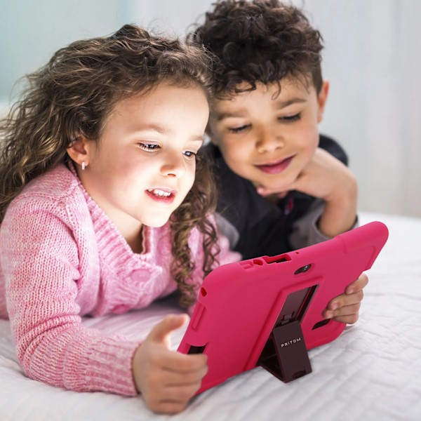 Kids Nettbrett Quad Core Android 10 32GB WiFi Bluetooth Educational Software Installert
