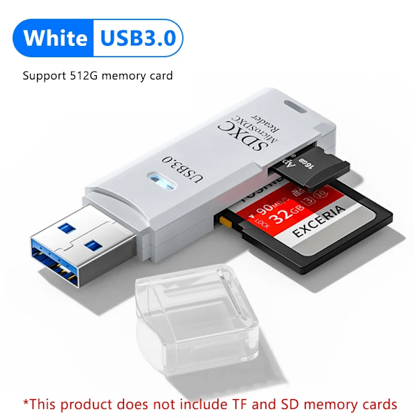 2 IN 1 kortti lukija USB 3.0 Mikro SD TF kortti muisti lukija nopea monikortti kirjoitin sovitin flash asema