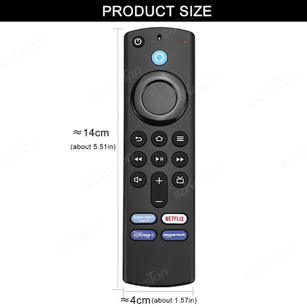Voice Remote Control Erstatning for Fire TV Stick