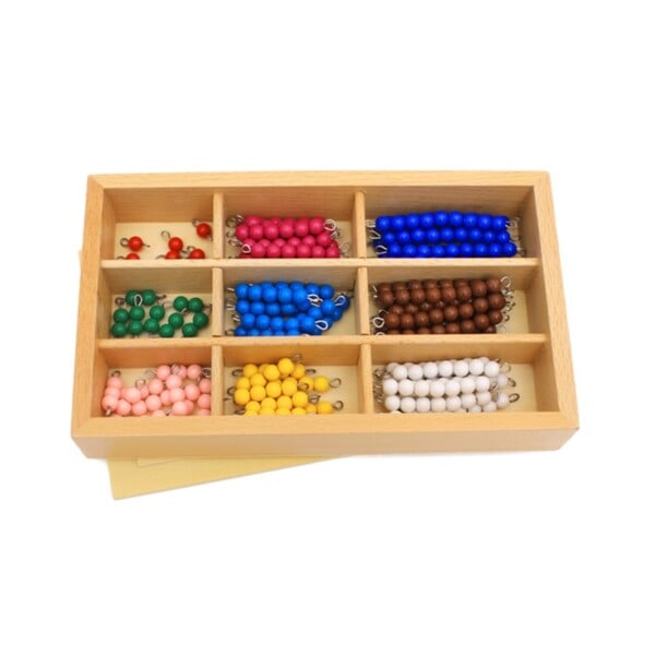 Barn leksaker montessori material pedagogiska trä leksak färgglada checker bräda pärlor matte leksaker