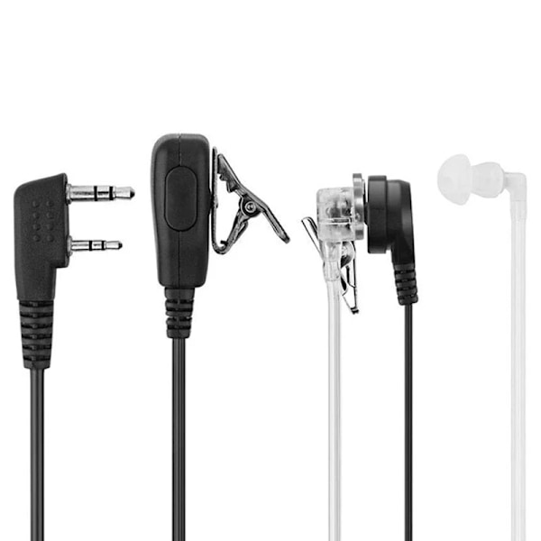 1 piece Air Akustisk Tube Headset For Baofeng Radio Walkie Talkie K Port Earphone PTT Med Microphone