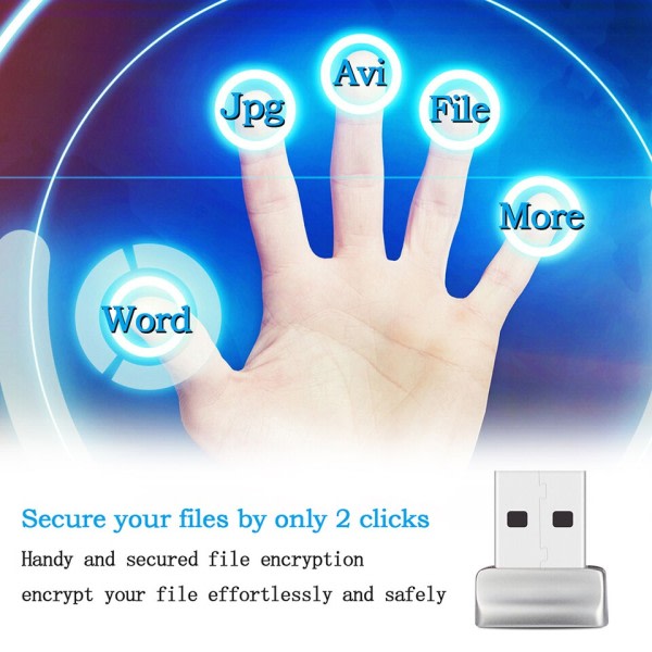 USB Fingeravtrykk Leser Modul Biometrisk Skanner hengelås for bærbare datamaskiner & PC