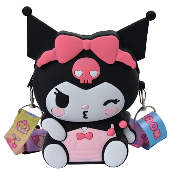 Hello Kitty Lovely Kawaii Mode väska Princess Liten Förvaring Silicon Purse Anime Tecknade Figurer Modell Leksaker