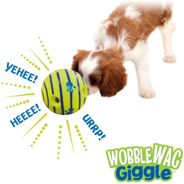 Glow Ball Interactive Hund Leksak Kul Giggle Ljud När rullad eller skakas