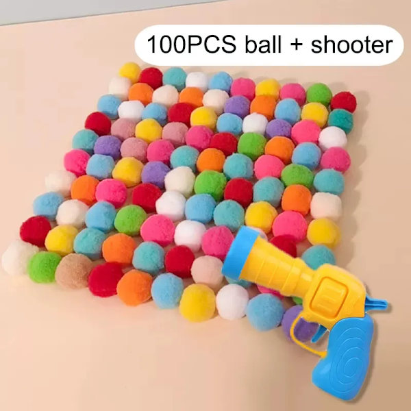 Interaktiv Start Træning Katte Legetøj Kreativt killinger Mini Pompoms Spil Stretch Plys Ball Legetøj