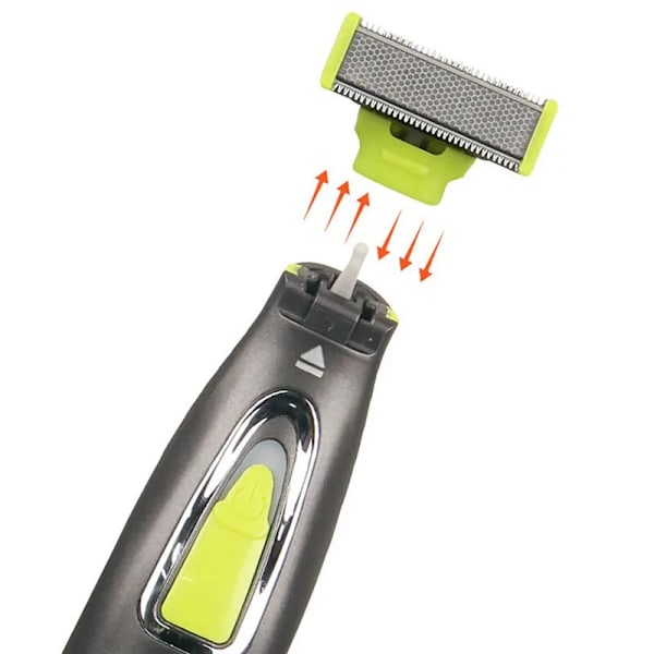Bärbar hel kropp trimmer USB T formad blad rakhyvel