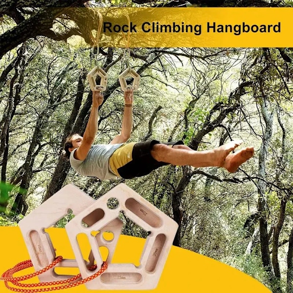 Pull-Up Brett Hengbrett Rock Klatring Finger Forsterker Brett Trener Underarm Forsterker Trening Verktøy Utendørs Klatring