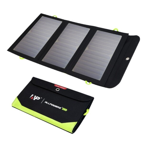 Solpanel 10000mAh Batteri Bärbar Solar Laddare Vattentät Sol Batteri