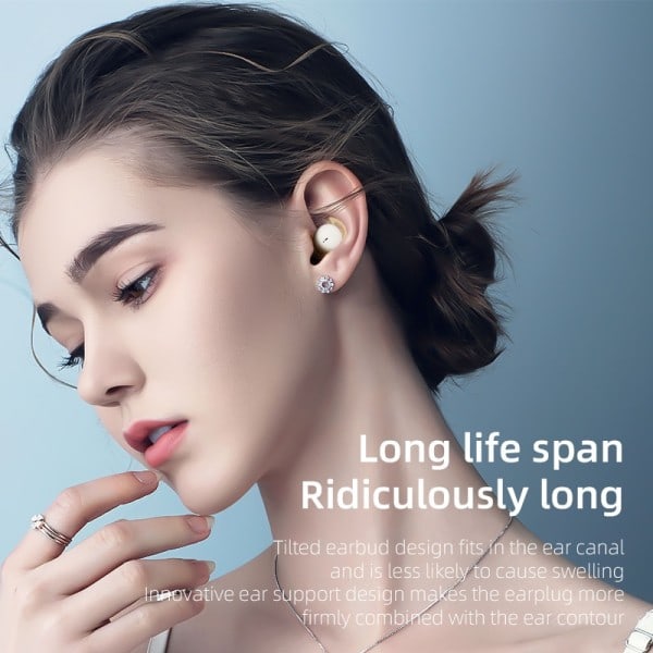 Usynlig Søvn Trådløs Øretelefoner Bluetooth Earplus Noise cancelling Touch Control Hodetelefoner