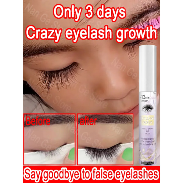 Ögonfrans tillväxt serum 3 dagar snabb ögonfrans tillväxt ögonbryn naturligt serum förbättrande fransar lyftande förlängning ögonfransar