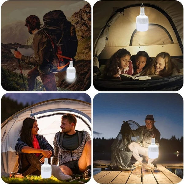 USB uppladdningsbar LED nödljus hus utomhus portabla lyktor  nödläge lampa lampa
